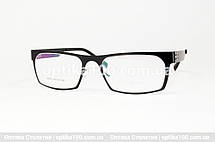 Чорна прямокутна оправа для окулярів для зору. Гнучка та тонка, фото 2