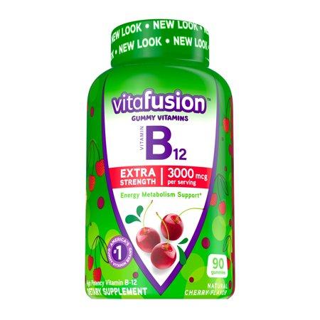 Vitafusion Extra Strength B-12 Natural Cherry вітамін В12 3000 мкг смак вишня, 90 мармеладок