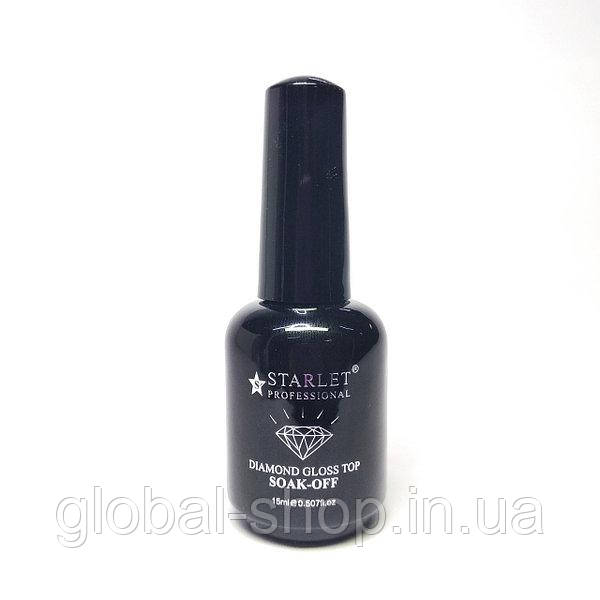 Алмазний топ без липкого шару STARLET Professional Diamond Gloss Tot 15 мл