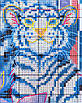Набір для вишивання за нанесеною на канву схемою "The tiger mother and son". AIDA 14CT printed, 36*50 см, фото 6