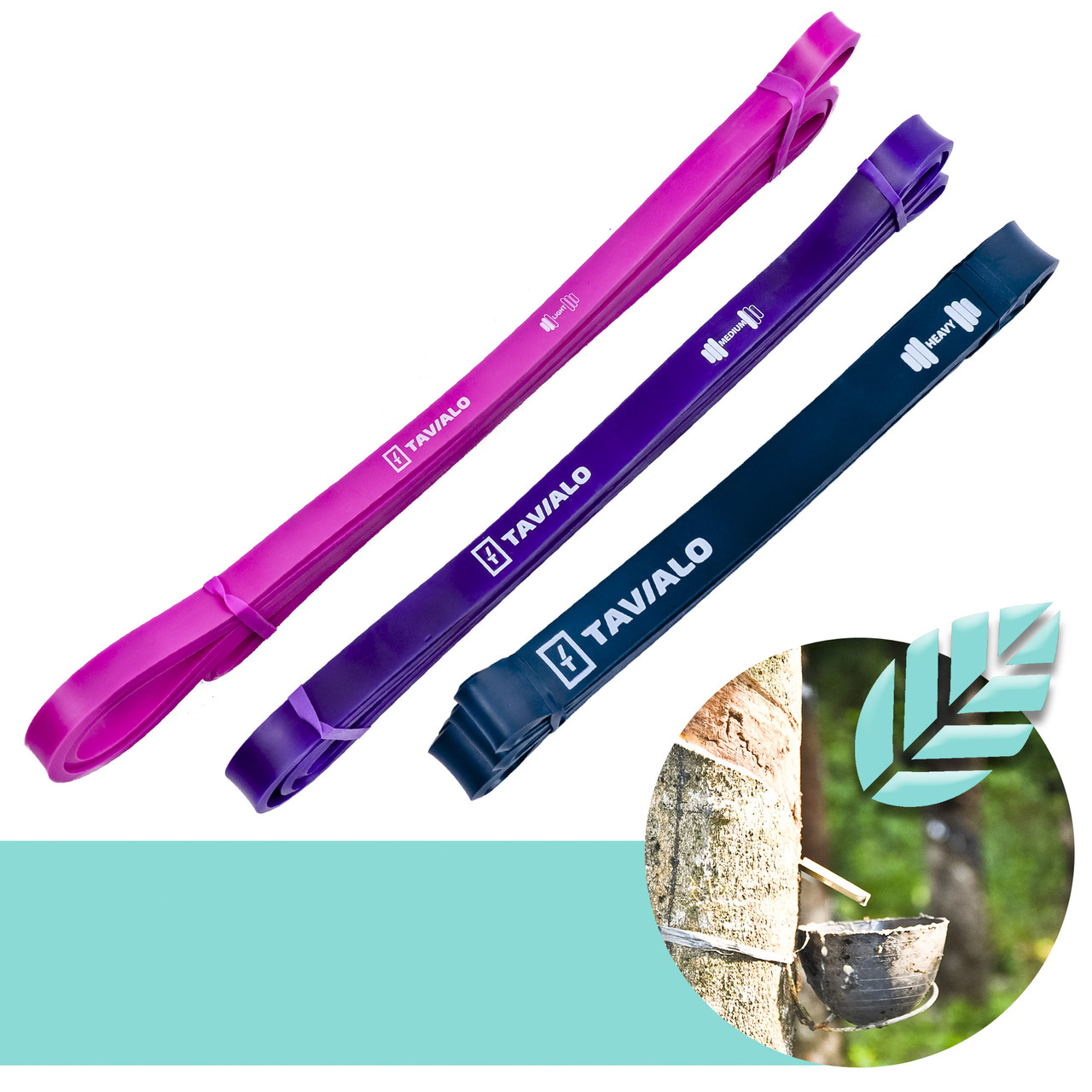 Гумові петлі з латексу Tavialo 3шт для фітнесу, підтягувань, гумова петля для тренувань