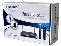 Радиомикрофон FREEBOSS KU 22 UHF радио микрофон беспроводной караоке