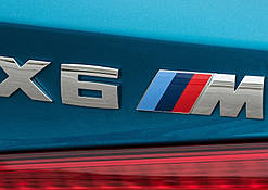 Емблема кузова BMW X6M хром