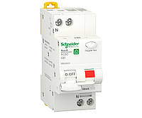 1p+N C 20A, 30mA, 6kA тип AC, Дифференциальный автоматический выключатель Schneider Electric, Resi9, R9D25620
