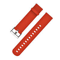 Ремешок на смарт часы универсальный, 20 мм, красный