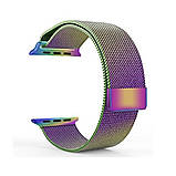 Ремінець для годинника Milanese loop steel bracelet Apple watch, 38-40 мм. Oil-rainbow, фото 3