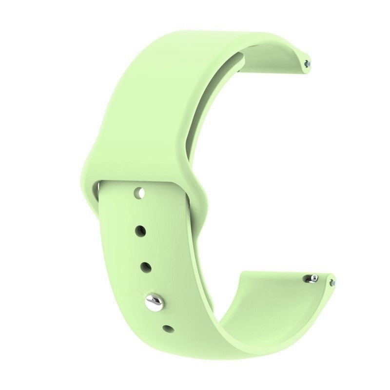 Ремінець силіконовий для годинника 20 мм Sport design салатовий, фото 1