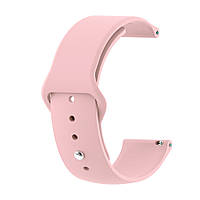 Ремешок для часов 22 мм Sport design бледно-розовый (с кнопкой)