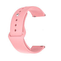 Ремешок силіконовий для часов 20 мм Sport design блідо-рожевий