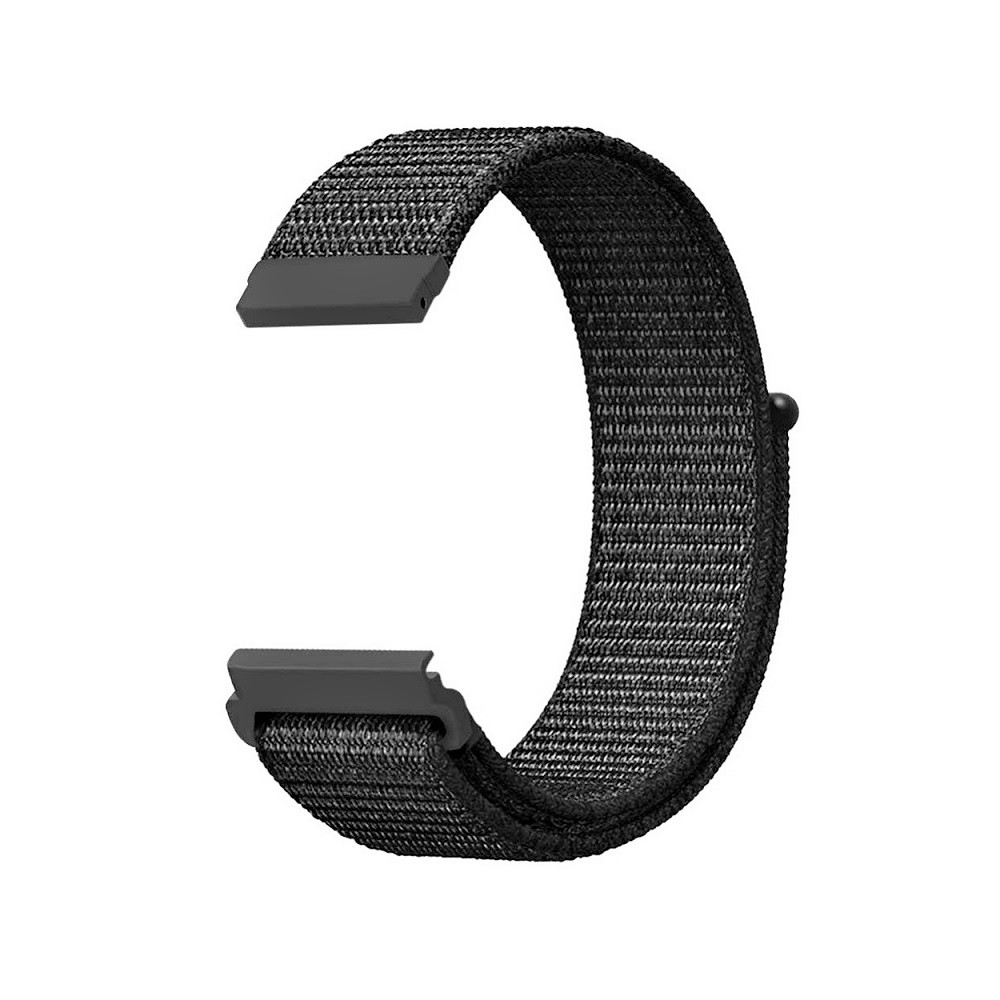 Ремінець для годинника Nylon loop bracelet Універсальний, 20 мм. Dark gray, фото 1