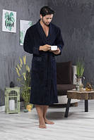 Халат мужской Nusa 15155 lacivert:L/XL;XXL;XXXL бамбук/хлопок