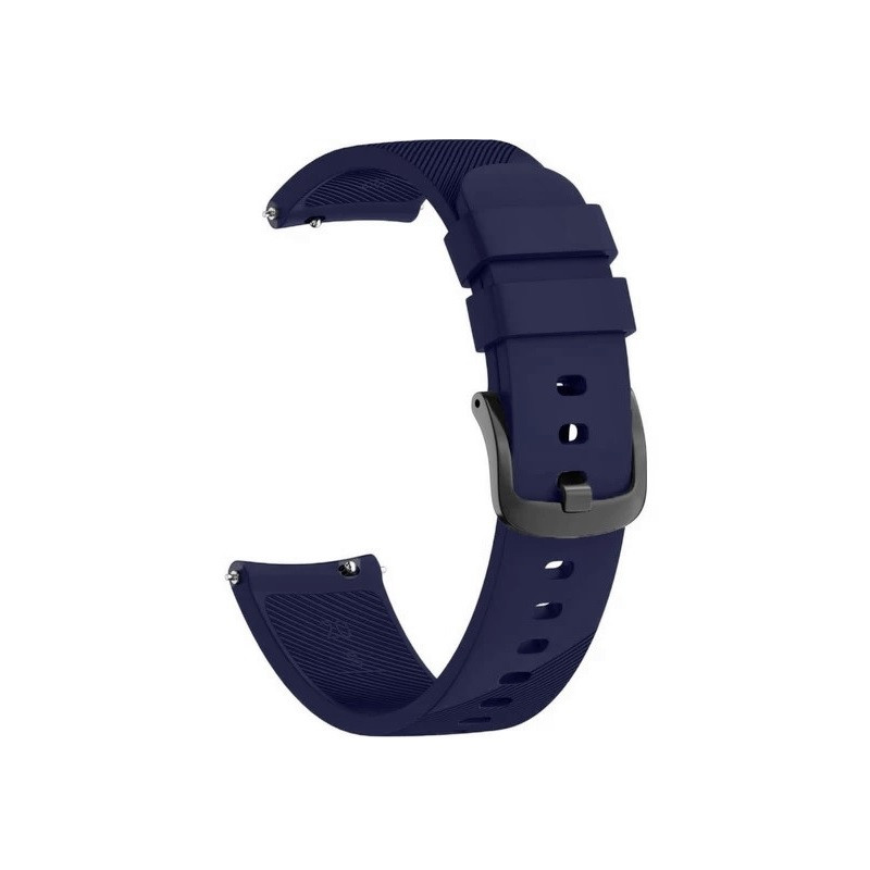 Ремінець силіконовий для годинника 20 мм Type B темно-синій, фото 1