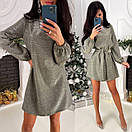 Ошатне плаття трапеція з люрексу коктельное з поясом блискуче (р. 42-46) 9033068, фото 3