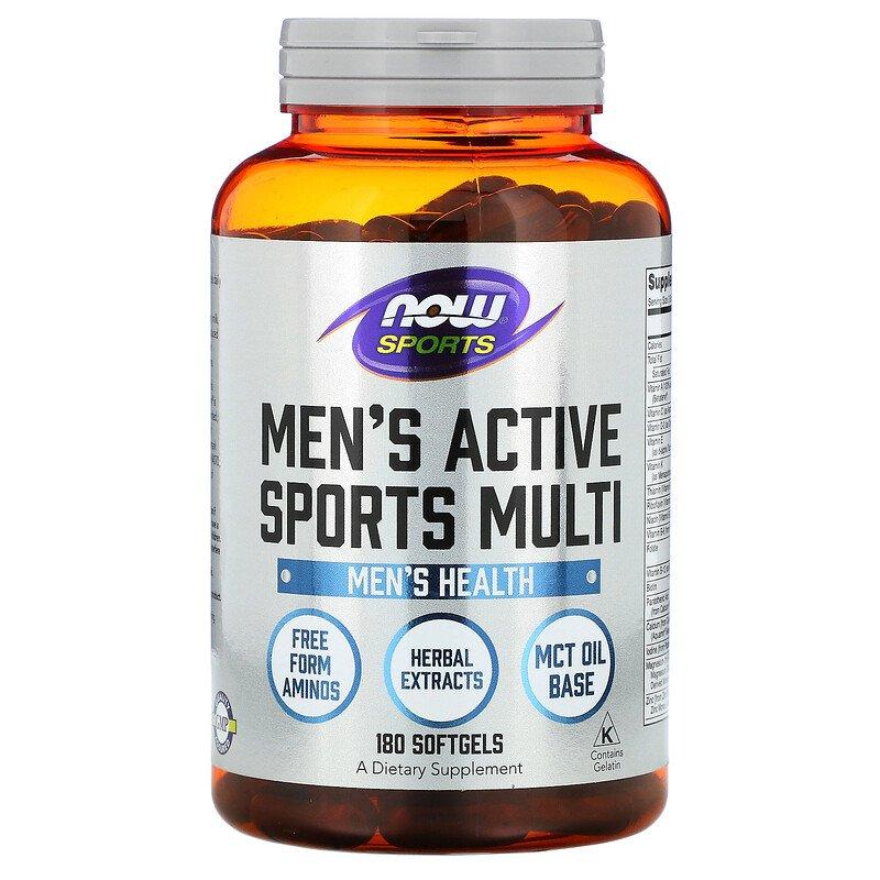 Men's Active Sports Multi Now Foods 180 капсул