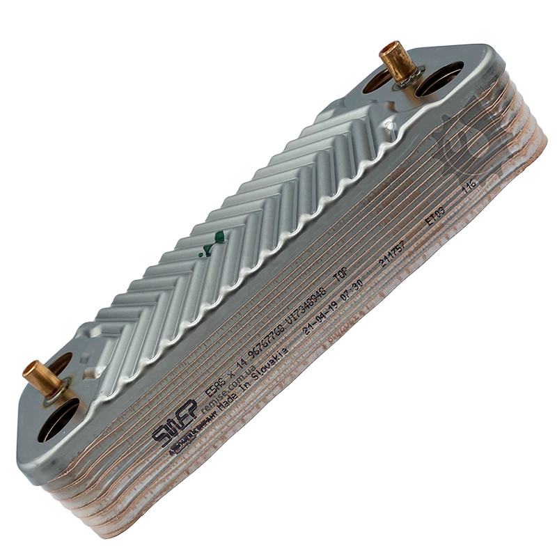 Теплообменник вторичный ГВС Viessmann 7875504 7829304 WH1D WB1B WB1C ...