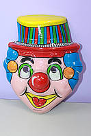 Детская маска новогодняя мультгерои на резинке супергерои клоун в шляпке