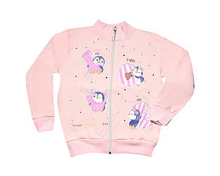 Кофта з начісом для дівчинки, малюнок зі стразами, Narmini