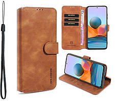 Чохол книжка Софт Тач для Samsung Galaxy M22 коричневий гаманець ремінець на руку