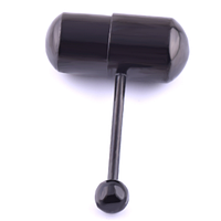 Вібро сережки, штанга в язик чорний колір