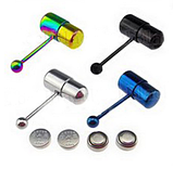 Прикраса для пірсингу язика. Вібро сережки, штанга в язик, фото 7