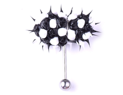 Сережки для пірсингу язика. Силіконова вібросережка, штанга в язик