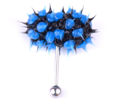 Сережки для пірсингу язика. Силіконова вібросережка, штанга в язик