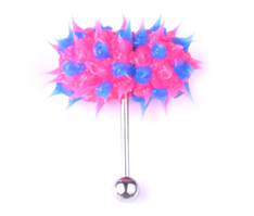 Сережки для пірсингу язика. Силіконова вібросережка, штанга в язик