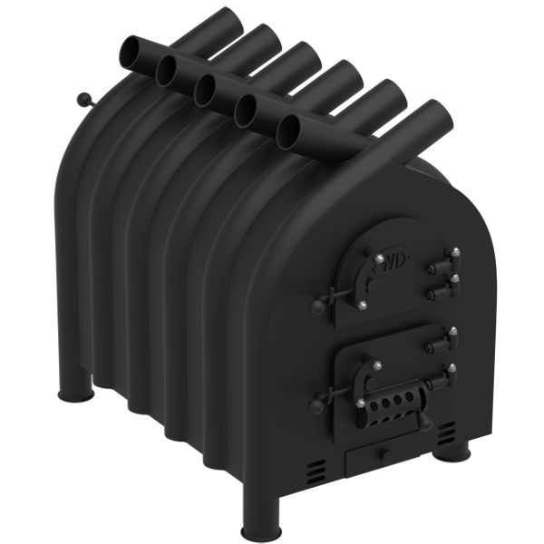 Піч Булер'ян WD ТЕПЛА ХАТА з духовкою тип 02 d 89мм 18 кВт (4C0002), фото 1