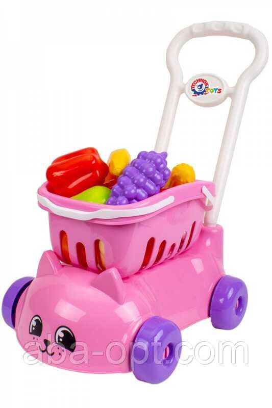 Гр Іграшка "Візок" 7563 (3) "ТЕХНОК", 16 продуктів, в коробці, фото 1