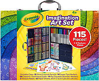 Набор для рисования фроттажа Крайола Crayola 115 предметов Imagination Inspiration Art Coloring Set Case