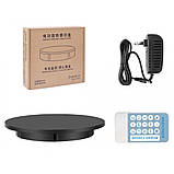 Предметний стіл поворотний 60см пульт чорний Puluz DCA1272B, фото 2