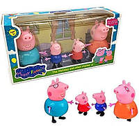 Игровой набор свинка Пеппа, 4 фигурки, набор Peppa Pig,набор героев PP605-4