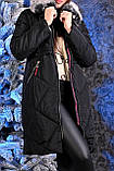 Куртка жіноча зимова чорна код П377, фото 5