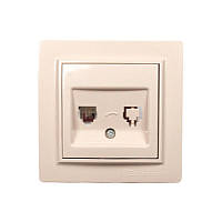 Розетка телефонна Enzo  Лате