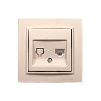 Розетка комп'ютерна 1x8P8C Enzo  Лате