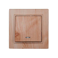 Вимикач з підсвічуванням Enzo Світле дерево