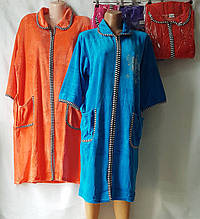Жіночий халат Zamina"Узбекистан велюр(60-62-64)