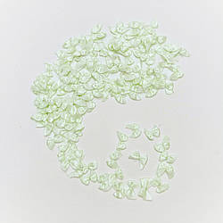 Бантик декоративний з атласної стрічки/колір аквамарин/розмір 2,0*1,5 см/замовлення від 1 паковання (20 шт.)