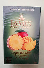 Чай James з ананасом та манго 100 г зелений
