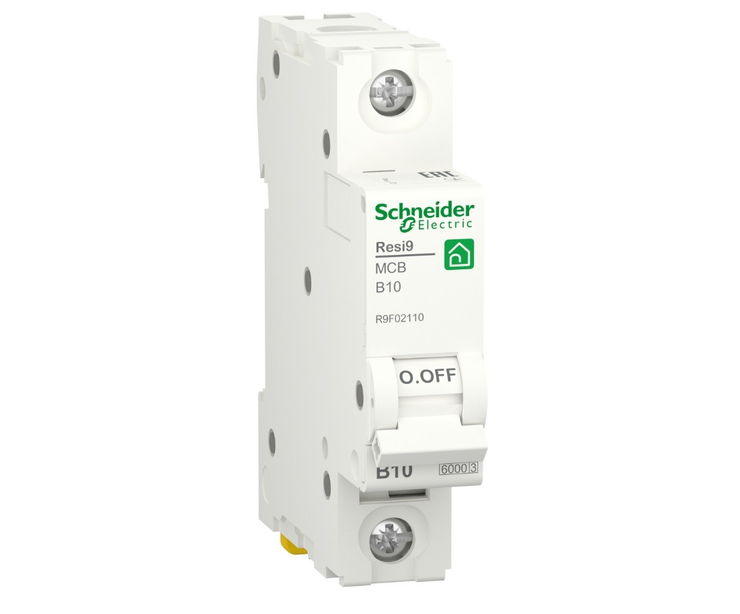 Автоматичний вимикач 1p B 10A, 6kA, Schneider Electric, Resi9, R9F02110, фото 1