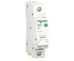 Автоматичний вимикач 1p B 10A, 6kA, Schneider Electric, Resi9, R9F02110