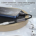 Перехідник Для навушників Lightning Apple на 3.5 mm jack Адаптер для Телефону Смартфона Yesido YAU-21, фото 4