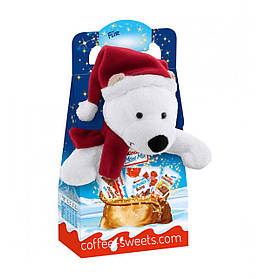 Набір новорічний з м'якою іграшкою Kinder Maxi Mix (Ведмежатко) 133g