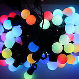 Світлодіодна гірлянда, кульки 40 LED Мульти, фото 2