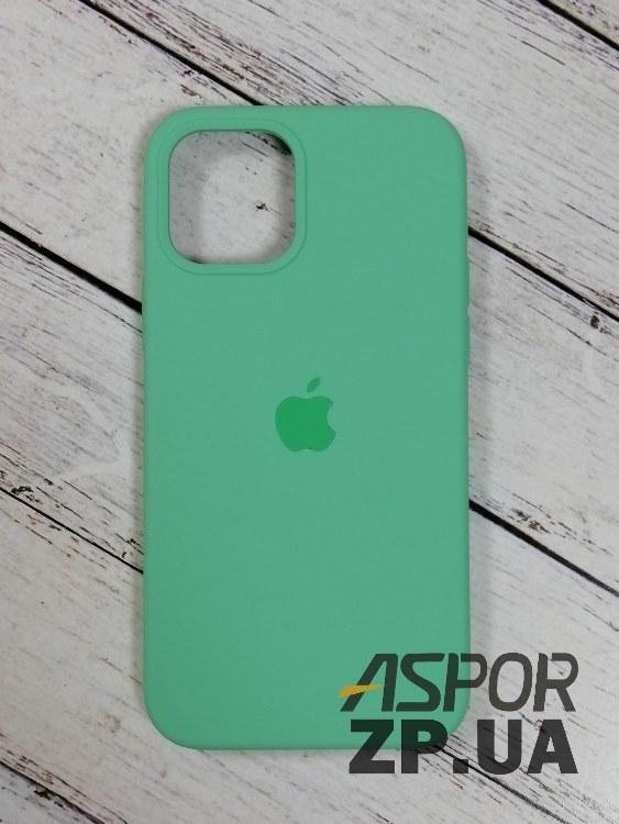 Чохол iPhone 12/12 Pro 6.1"- Silicone Case Full Cover №51 світло-зелений, фото 1