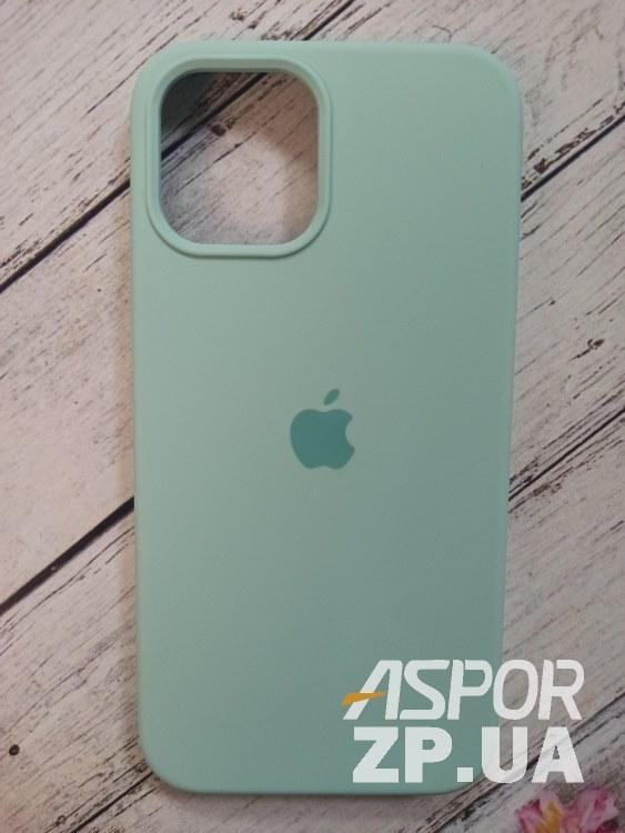 Чохол iPhone 12 Pro Max 6.7"- Silicone Case Full Cover №47 бірюзовий, фото 1