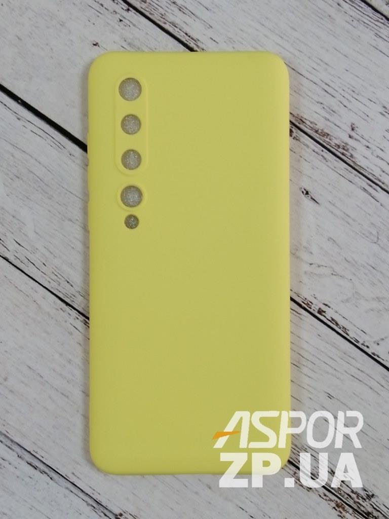 Чохол Xiaomi Mi 10/Mi 10 Pro- Aspor Silicone Full жовтий, фото 1