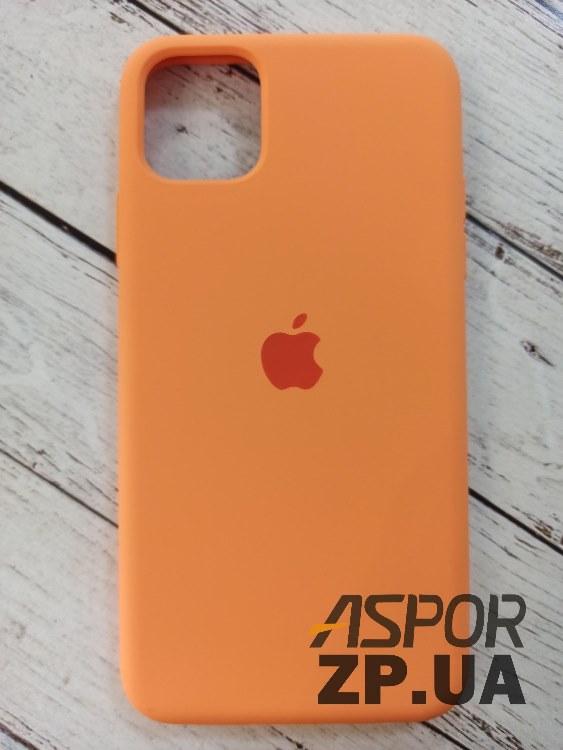 Чохол iPhone 11 Pro Max- Silicone Case Full Cover №48 помаранчевий, фото 1