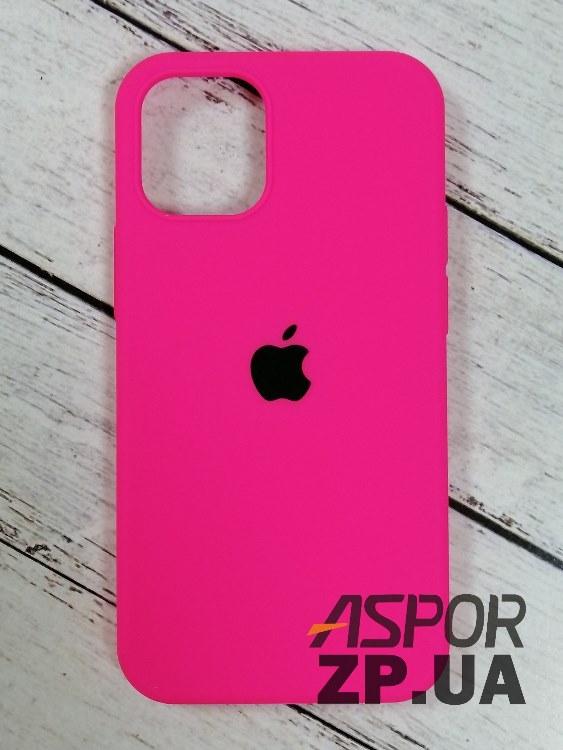 Чохол iPhone 12 mini 5.4"- Silicone Case Full Cover №39 яскраво-рожевий, фото 1