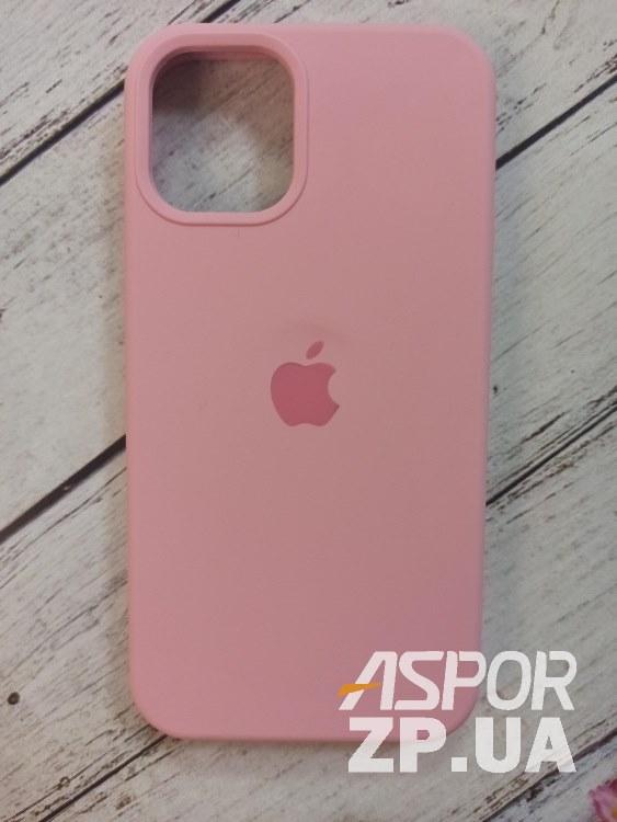 Чохол iPhone 12 mini 5.4"- Silicone Case Full Cover №6 рожевий, фото 1